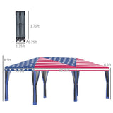 ZNTS Pop Up Canopy Party Tent with Netting 10' x 20' -AS （Prohibited by WalMart） 71104978