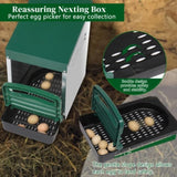 ZNTS Single Roll Out Nesting Box with Plastic Basket, Egg Nest Box Laying Box Hens 42275216