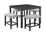 Dining Table, Bar Table and Chairs Set, 5 Piece Dining Table Set, Industrial Breakfast Table Set, W487P333509