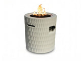 26" Propane Fire Pit, Outdoor Gas Patio Fire Pit 40,000 BTU, Cylindrical Concrete Fire Pit with W5727P465776