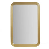 Rounded Rectangle Fluted Wall Mirror Gold See below B035P266695