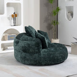 COOLMORE Lazy Sofa Durable Comfort Lounger High Back Bean Bag Chair Couch With Three Pillows for W395P252054