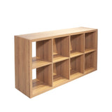 ZNTS 8-Cube Organizer Storage with Opened Back Shelves,2 X 4 Cube Bookcase Book Shleves for Home, Office 88496924