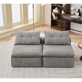 ZNTS [NEW ARRIVED] Modular Sofa,No Armrests,At will DIY, Chenille Fabric,Neck Pillow-Back W2108P261275