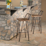 DENALI INDUSTIAL WOOD AND METAL BARSTOOL 61328.00