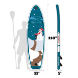 ZNTS Inflatable Stand Up Paddle Board 9.9'x33"x5" With Accessories 78496528