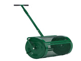 Compost Spreader with Adjustable Handle, 24" Wide, Lawn and Garden Peat Moss Roller with Side 52976779