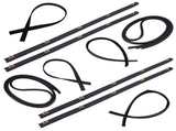 Door & Window Run Channel Weatherstrip Seals Set Replacement for 1972-79 Dodge Pickup Truck 62065208