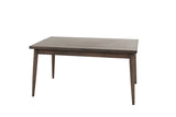 ZNTS Contemporary Walnut Finish 1pc Dining Table Only Solid wood Rectangle Table Melamine MDF Dining Room B011P203548