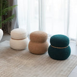 WKJ1Y White snowman stool, Greig plush cushion, playful and cute, suitable for any spacehite W2085P166458