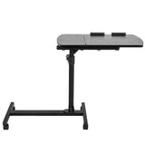 ZNTS Four-Wheel Multifunctional Flat Surface Lifting Computer Desk Black 12535669