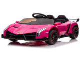 Lamborghini Poison Small Dual Drive 12V 4.5AH with 2.4G Remote Control Sports Car Pink 61417908