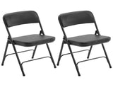 2 Pack Metal Folding Chairs with Padded Seat and Back, for Home and Office, Indoor and Outdoor 69307618