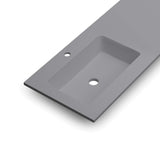 DAX Mara Matt Mist Basin Solid Surface Left Single Bowl 48 Inches B2702P227047