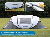 4-6 Persons White Gray Pop-Up Boat Tent T2602P172478