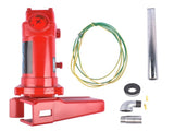 Red High Flow Fuel Transfer Pump 12V 25GPM with Auto Nozzle Heavy Duty Cast Iron 86990496
