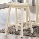 Buttermilk 3-piece Counter Height Set with Shelves B062P189105