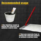 Bull Float Concrete Tools, 488 Magnesium Aluminum Alloy Concrete Float with 4 Combinable 03777904