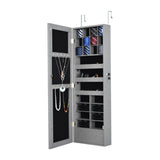 Fashion Simple Jewelry Storage Mirror Cabinet With LED Lights Can Be Hung On The Door Or Wall W2512P201001