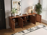 78" TV Stand for TVs Up to 85", TV Console for Living Room, Media Console with Soft-Closing Hinges, N710P510678P