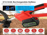 21V Electric Cordless Electric Soil Cultivator - 550W High Power 300RPM, 4-Blade 16 Steel Tines , 53131038