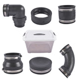 RV and Camper Sewer Waste Plumbing Connection System Kit Fit for Coupling Adapter 24933235