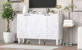 U-Can 47.2'' Modern TV Stand, Entertainment Center Media Console with 2 Spacious Storage Space, N724P233372K
