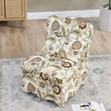 Flannel single dining chair with soft seat cushion and backrest, no armrests, matching pillow can be W487P221667