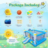 Multifunctional Jump 'n Slide Inflatable Bouncer for Kids Complete Setup with Blower - 198" x 180" W1677115481