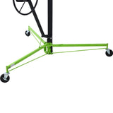 ZNTS Drywall Lift Panel 11' Lift Drywall Panel Hoist Jack Lifter,GREEN+BLACK W465121421