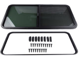 Universal RV Camper Window Teardrop Horizontal Sliding Glass Window 42" W X 22"H 10075928