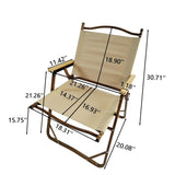 Comfy Foldable Portable Chair with Armrests Aluminium Frame, Travel Kermit Chair Easy to Fold W495107781