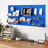 Navy Wall-Mounted Pegboard Wall Organizer Kit 4 ft.Metal Toolboard WALMART 34233608