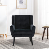 ZNTS Modern Soft Velvet Material Ergonomics Accent Chair Living Room Chair Bedroom Chair Home Chair With W67639363