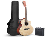 KMA201 41-inch Willow panel guitar with matte binding, comes with a 15W amplifier, bag, tuner, 55125216