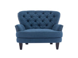 Mirod Vintage-Inspired Upholstered Lounge Chair with Nailhead Trim ,Solid Wood Legs for Stability N760P253374V