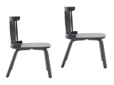 Windsor Dining Chairs Set of 2,Wood Farmhouse Spindle Back, Widen Seat, Mid-Century Modern French 68275804