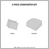 Twin/Twin XL Ombre Shaggy Long Fur Comforter Mini Set B03595978