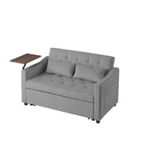 GREY VELVET SOFA BED W588136689