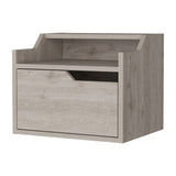 Florence Floating Nightstand with Drawer and Dual-Shelf Display B128P148916