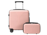 Non-TSA customs lock 2-in-1 PP trolley case, 12in/20in PP, rose gold 84865279