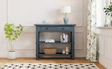 ZNTS TREXM Retro Console Table with Drawer and Two Sturdy Shelves for Entryway, Living Room N715P195561M