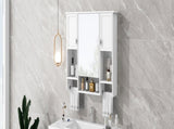 35'' x 28'' Modern Wall Mounted Bathroom Storage Cabinet, Bathroom Wall Cabinet with Mirror, 20410048
