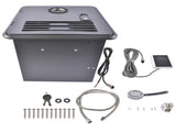 RV Tankless Water Heater 42000 BTU Gas Water Heater Remote Control 15"x15" Black 24291195