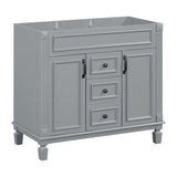 ZNTS 36'' Bathroom Vanity without Top Sink, Cabinet only, Modern Bathroom Storage Cabinet with 2 Soft 30359422