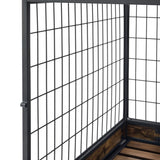 ZNTS Furniture Dog Cage Crate with Double Doors. Antique Brown,38.78'' W x 27.36'' D x 32.17'' H. W1903P151311