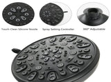 Drill-Free Stainless Steel Slide Bar Combo Rain Showerhead 7-Setting Hand, Dual Shower Head Spa W1219P155442