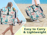 63*65*82cm Short Oxford Cloth Silver White Aluminum Tube Bearing 100kg Beach Chair Flamingo 74554603