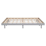 Modern Design Queen Floating Platform Bed Frame for Grey Color W697123295