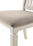 Fedele Tan Fabric & Cream Finish Side Chair B2726P343790